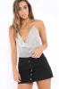 Silver Chainmail Halterneck Crop Top - Esme sold by Rebellious Fashion