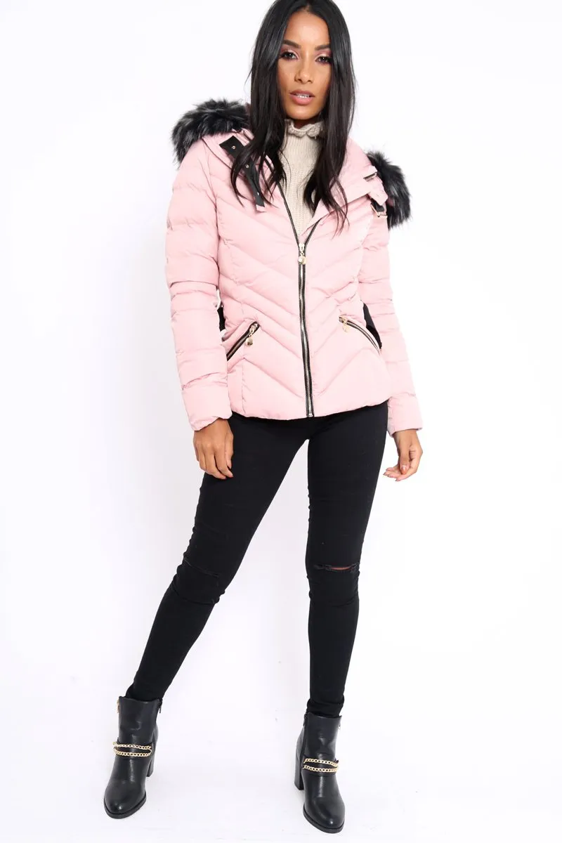 Pink Quilted Coat - Poppie sold by Rebellious Fashion product image thumbnail 2