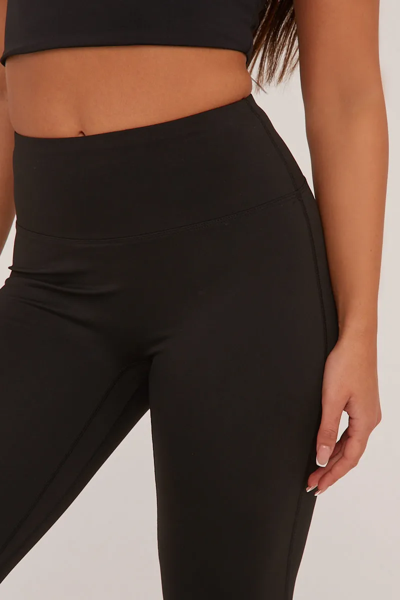 Black Ruched Back Flared Leg Trousers - Hazel sold by Rebellious Fashion product image thumbnail 3