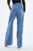 Light Blue Cargo Pocket Straight Leg Jeans - Mylah sold by Rebellious Fashion