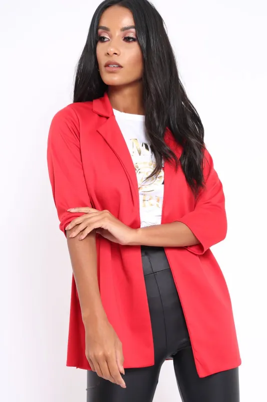 Red Blazer - Karrie sold by Rebellious Fashion