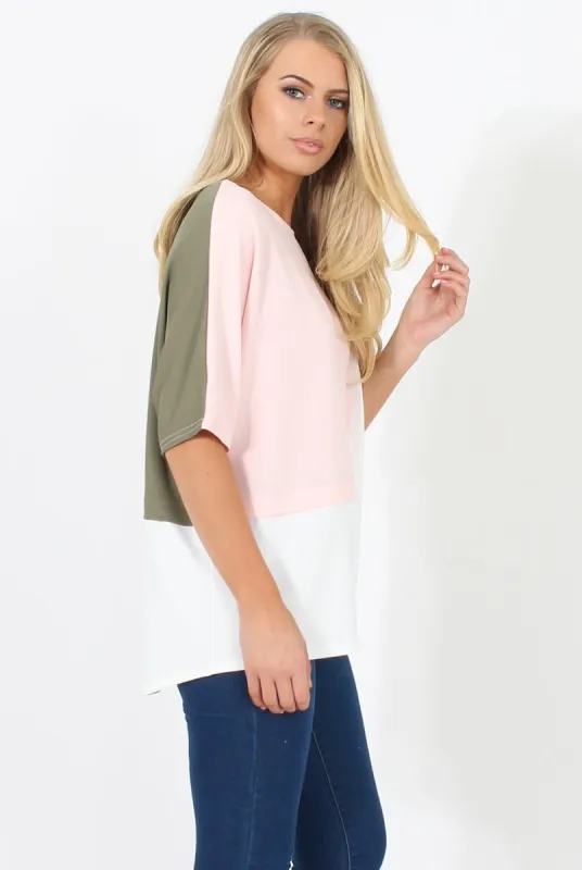 White Panel T-Shirt - Aimee made by Rebellious Fashion