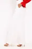 White Belted High Waist Wide Leg Trousers - Elianny sold by Rebellious Fashion