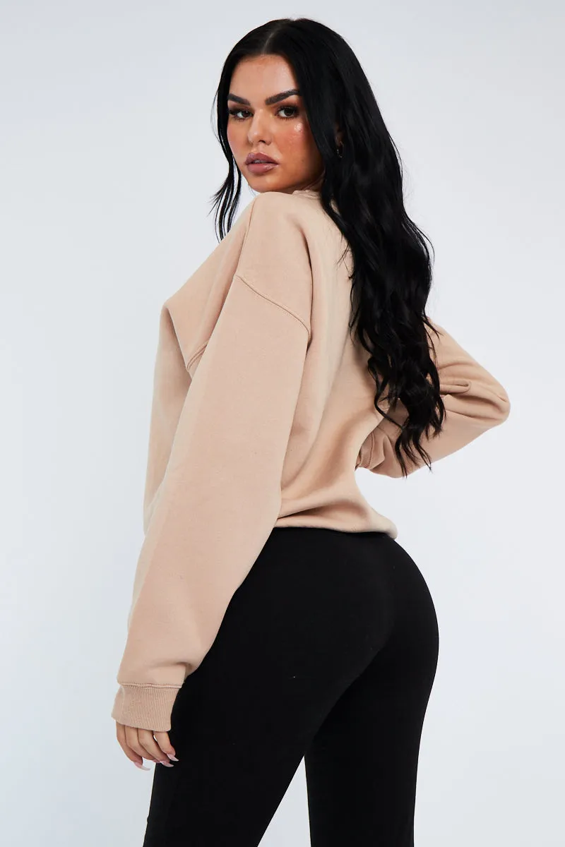 Sand Oversized Sweatshirt - Tesse sold by Rebellious Fashion product image thumbnail 3