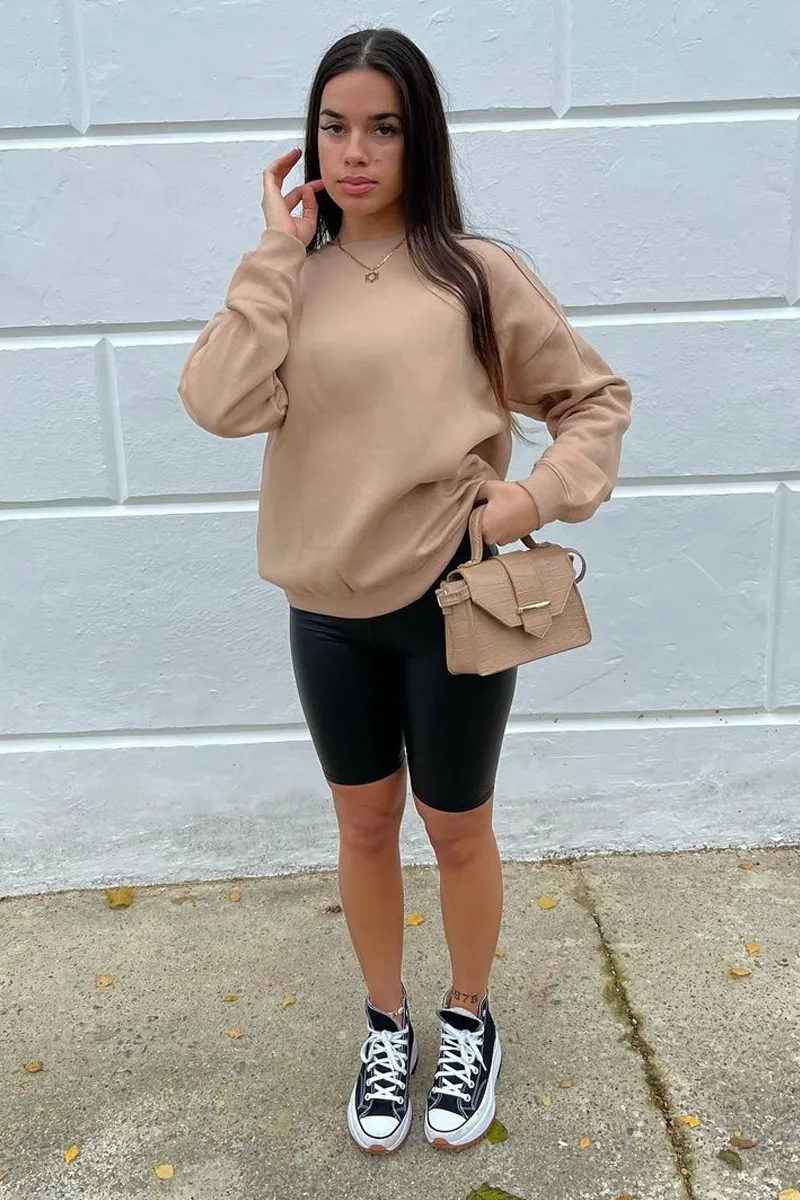 Sand Oversized Sweatshirt - Tesse sold by Rebellious Fashion