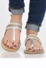 Silver Sparkle Sling Back Sandals- Lula sold by Rebellious Fashion