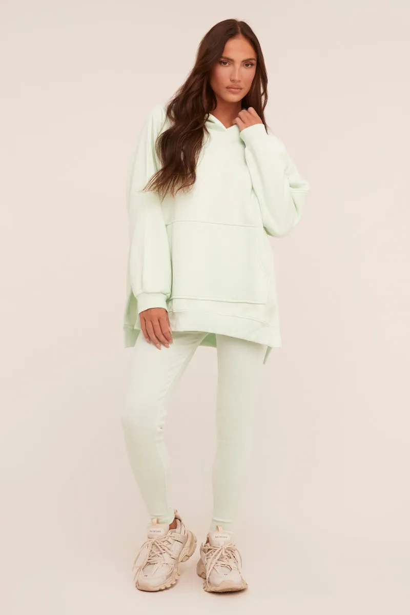 Mint Oversized Hoodie And Leggings Co-ord Set - Renee sold by Rebellious Fashion