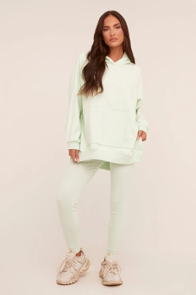Mint Oversized Hoodie And Leggings Co-ord Set - Renee sold by Rebellious Fashion product image thumbnail 2