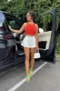 Orange Slinky Crop Top - Jaira sold by Rebellious Fashion
