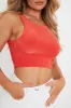 Orange Slinky Crop Top - Jaira sold by Rebellious Fashion