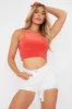 Orange Slinky Crop Top - Jaira sold by Rebellious Fashion