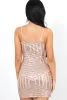Peno Pink Sparkle V Neck Bodycon Dress sold by Rebellious Fashion
