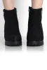Tanya Black Suede Heeled Boot sold by Rebellious Fashion