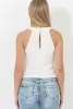 White Crochet Top - Marley sold by Rebellious Fashion