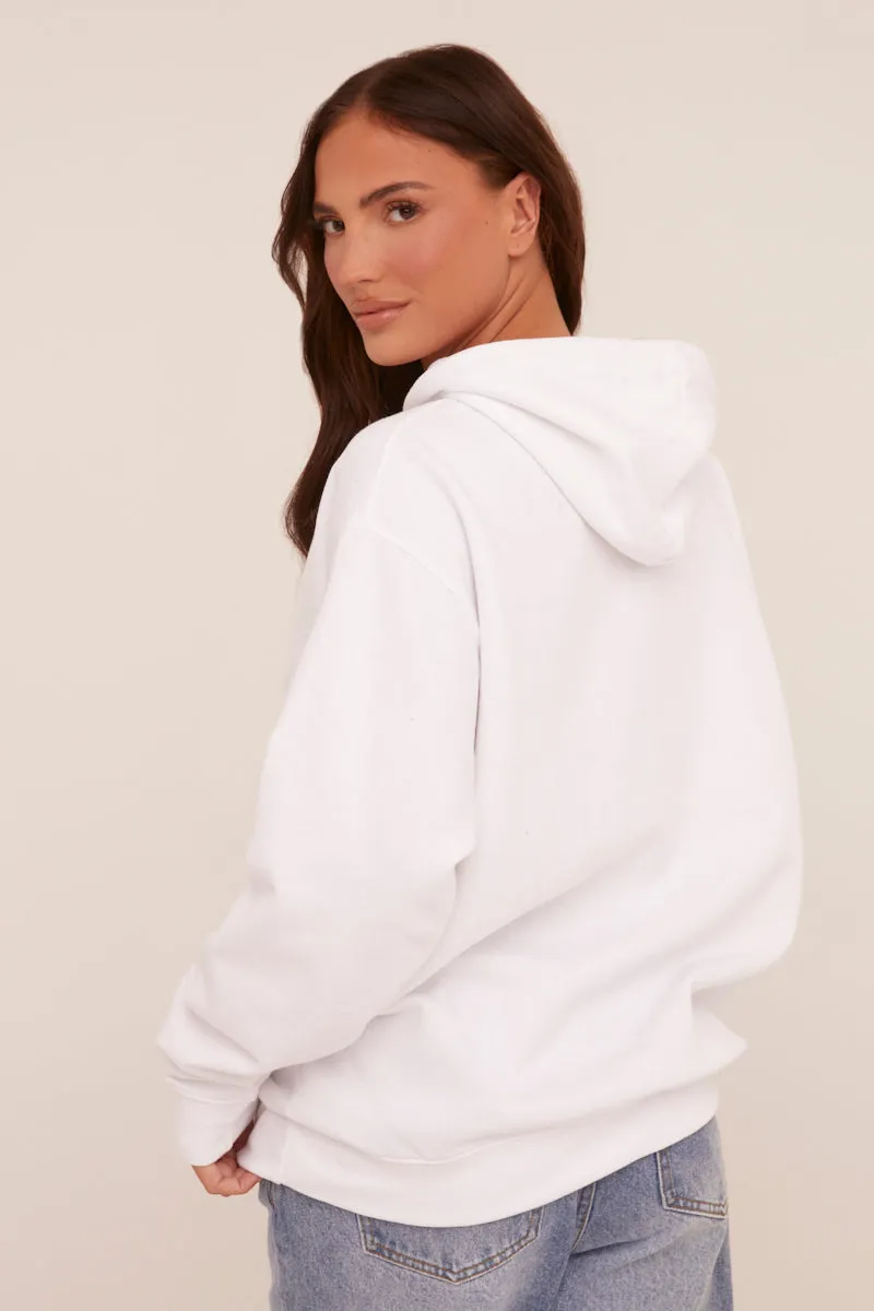 White Cherry Print Oversized Hoodie - Molly sold by Rebellious Fashion product image thumbnail 5