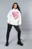 Cream Oversized Slogan Hoodie - Sora sold by Rebellious Fashion