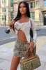 Cream Knit Front Cut Out Long Sleeve Crop Top - Bunko sold by Rebellious Fashion