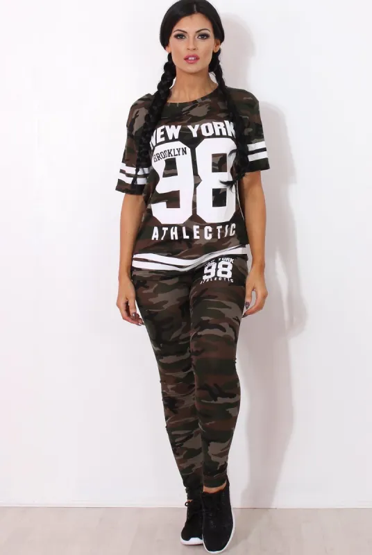 Rien Dark Camouflage Two Piece Set made by Rebellious Fashion