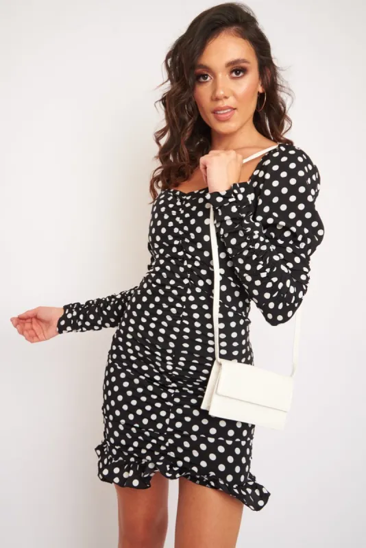 White Croc Folded Clutch Handbag - Verlie sold by Rebellious Fashion