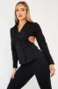Black Backless Cut Out Shirt - Maja sold by Rebellious Fashion