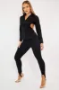 Black Backless Cut Out Shirt - Maja sold by Rebellious Fashion