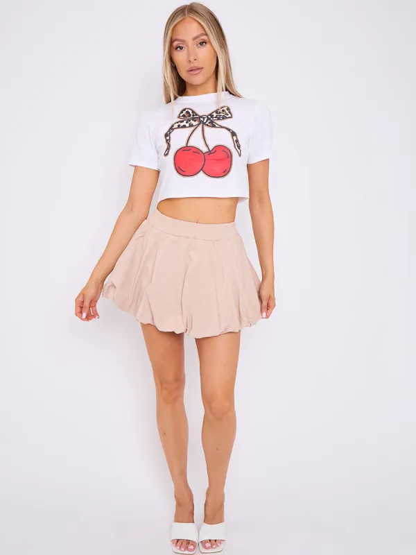 Puff Ball Summer Mini Skirt - Malia sold by Storm Desire