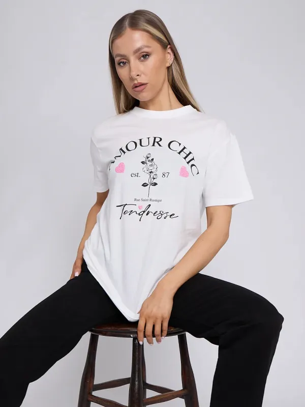 Amour Chic Graphic T-Shirt - Eliza sold by Storm Desire