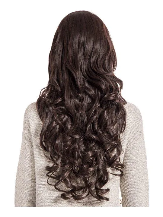 Olivia Curly Full Head Wig in Chocolate Brown sold by Storm Desire