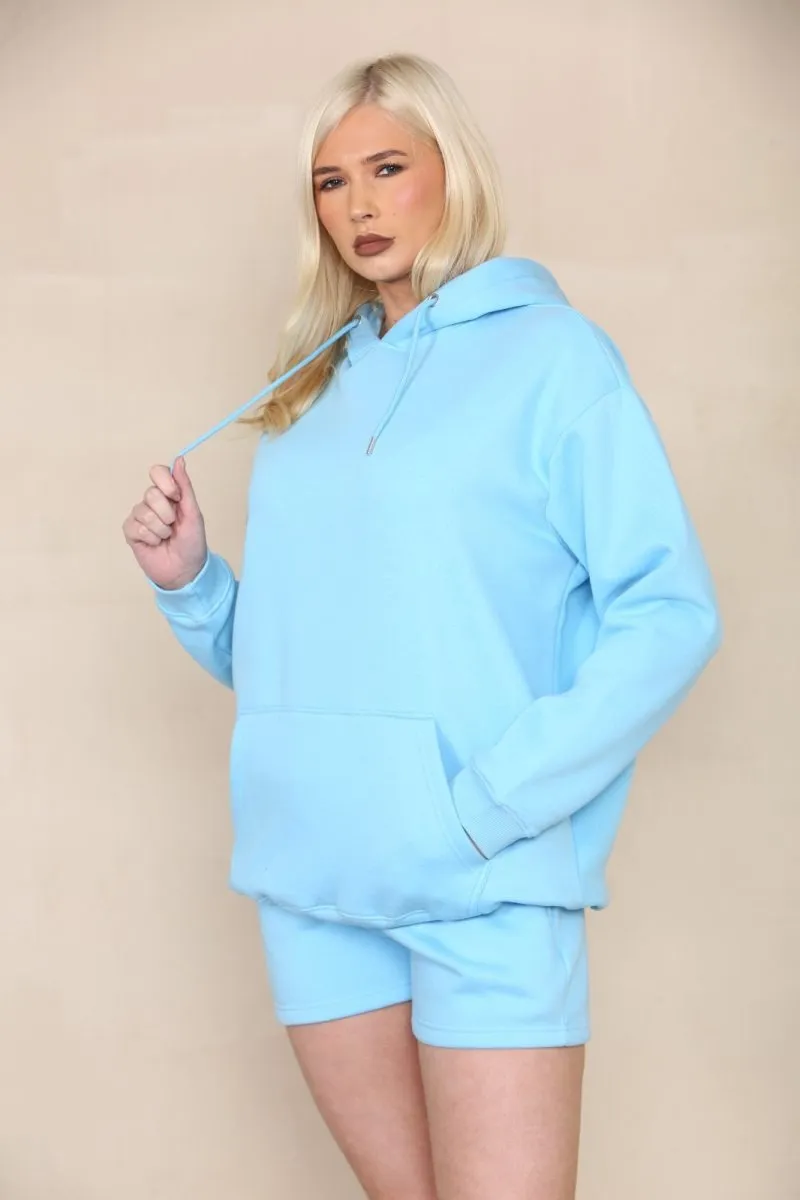 Oversized Hoodie & Shorts Fleece Co-ord - Eliana sold by Storm Desire product image thumbnail 3