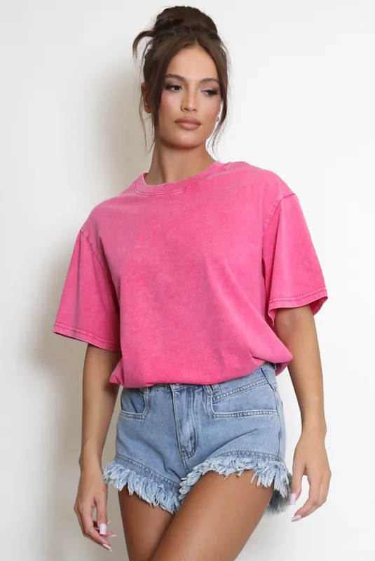 Acid Wash Baggy T-Shirts - Gemma sold by Storm Desire