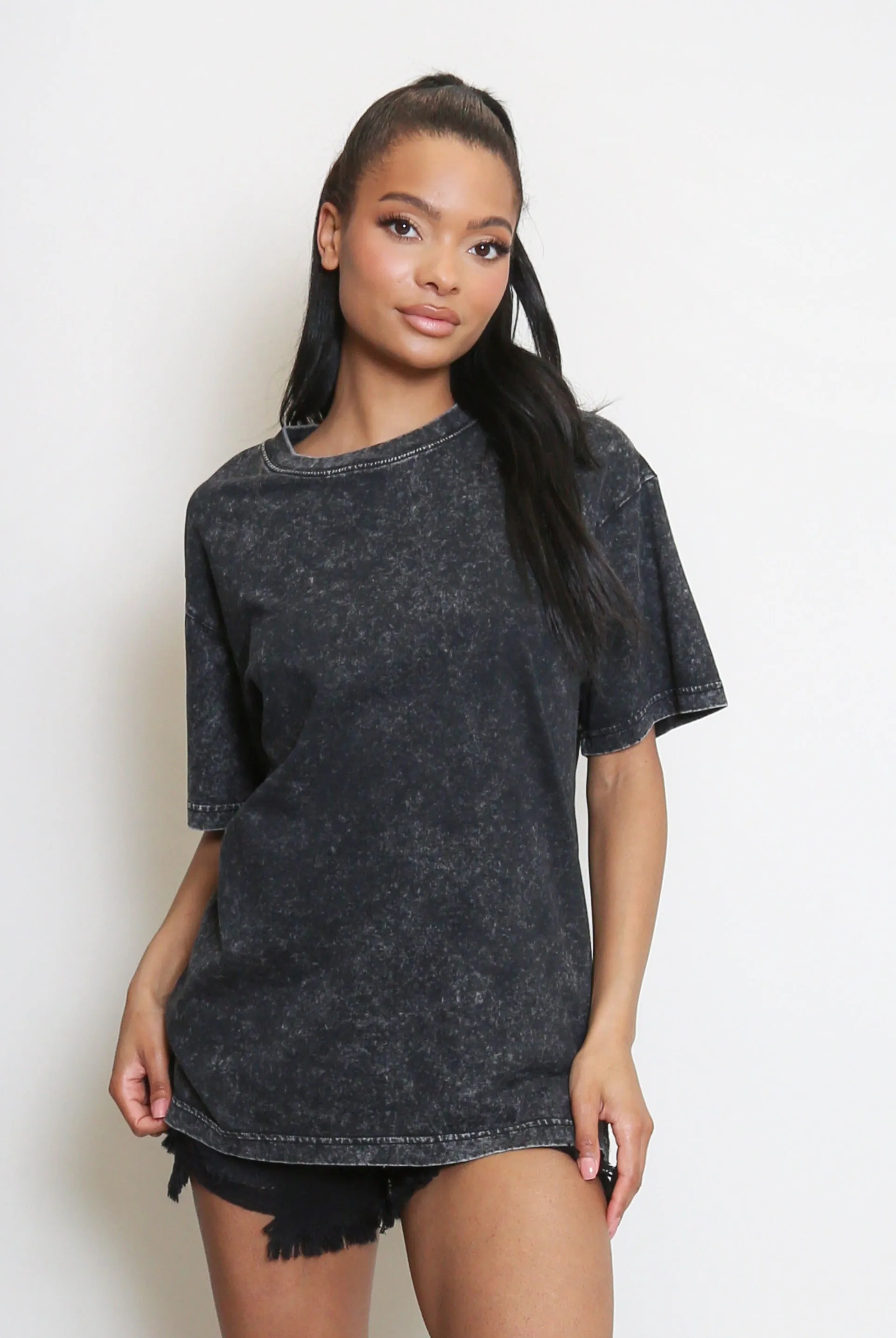Acid Wash Baggy T-Shirts - Gemma sold by Storm Desire product image thumbnail 5