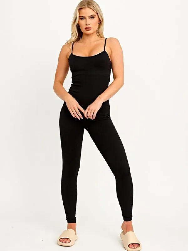 Strappy Unitard Jumpsuit Activewear - Myla sold by Storm Desire