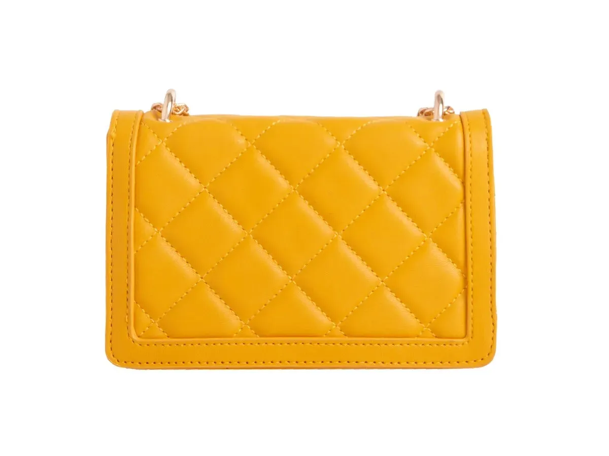 Quilted Mini Crossbody Bag - Clementine sold by Storm Desire product image thumbnail 2