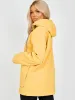 Yellow Pu Hooded Rain Jacket Mac - Alayna sold by Storm Desire