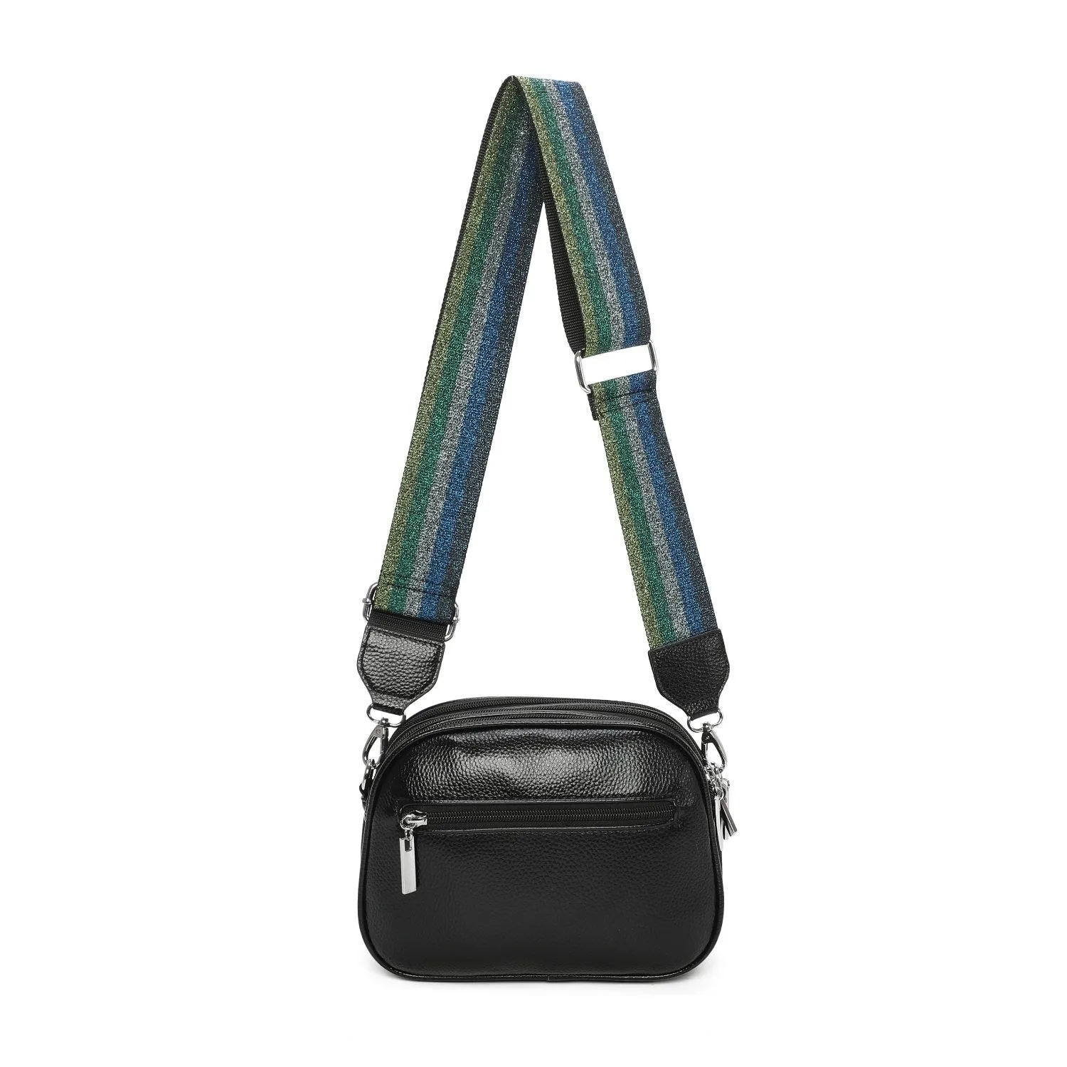 Metallic Stripes Crossbody Bag - Dahlia sold by Storm Desire product image thumbnail 3