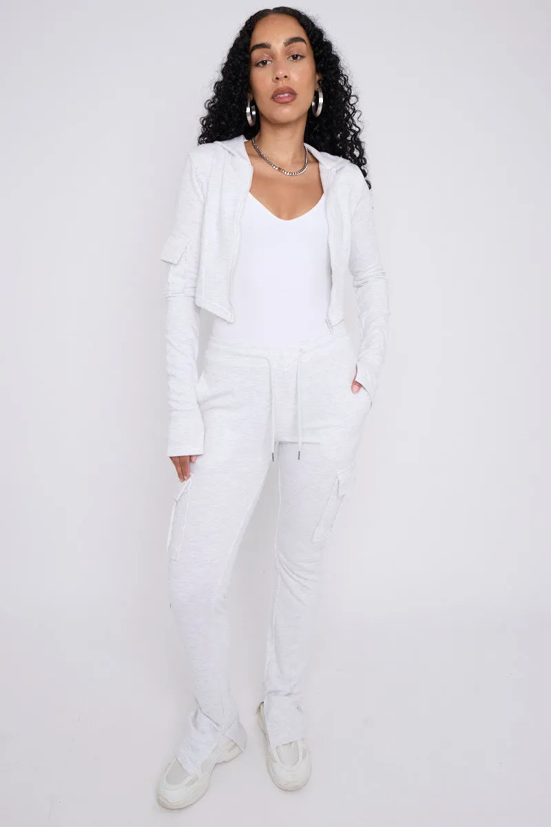Utility Pocket Crop Zip Top & Flare Jogger Set - Isabel sold by Storm Desire product image thumbnail 5