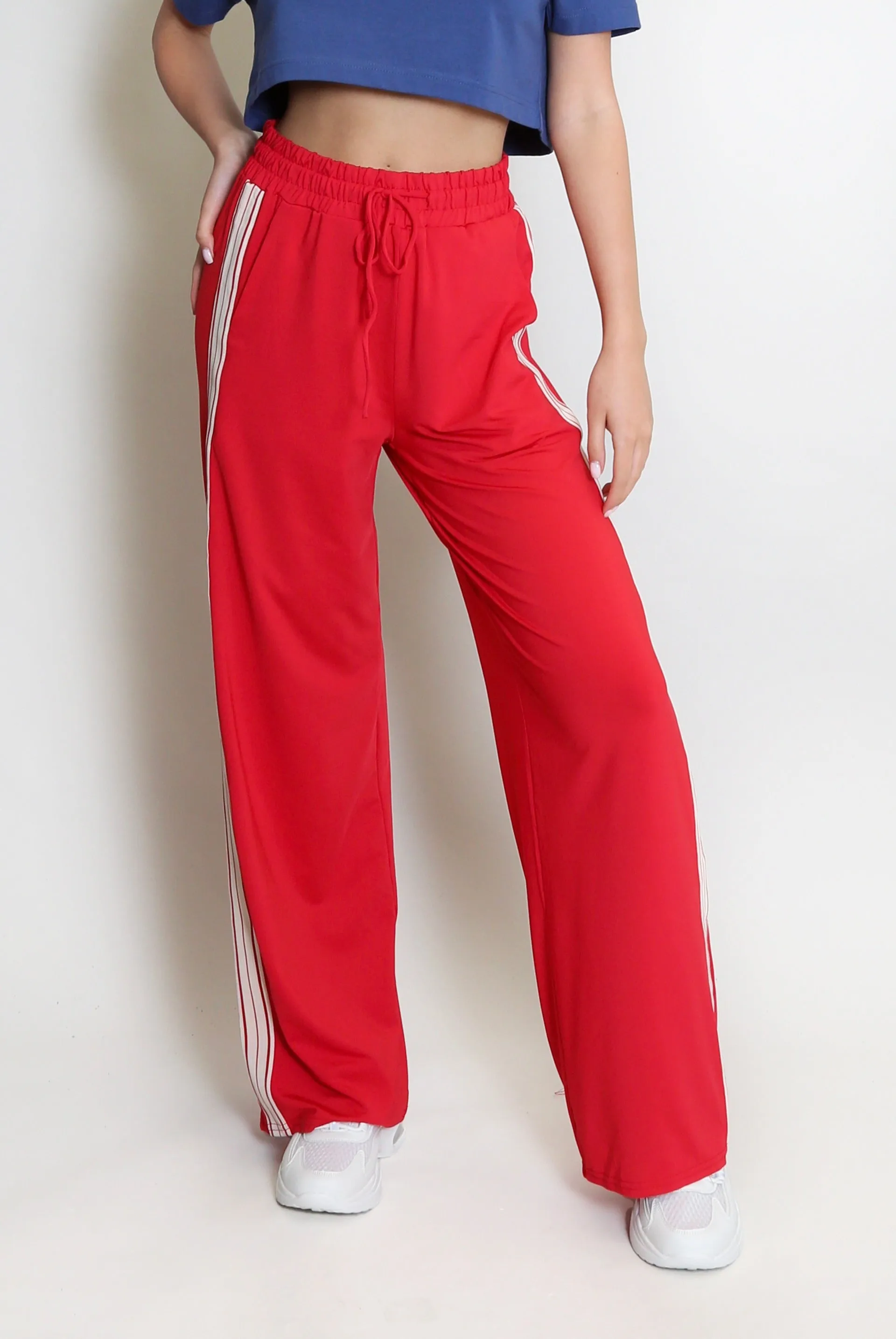 Side Stripe Wide Leg Trouser - Delaney sold by Storm Desire product image thumbnail 4