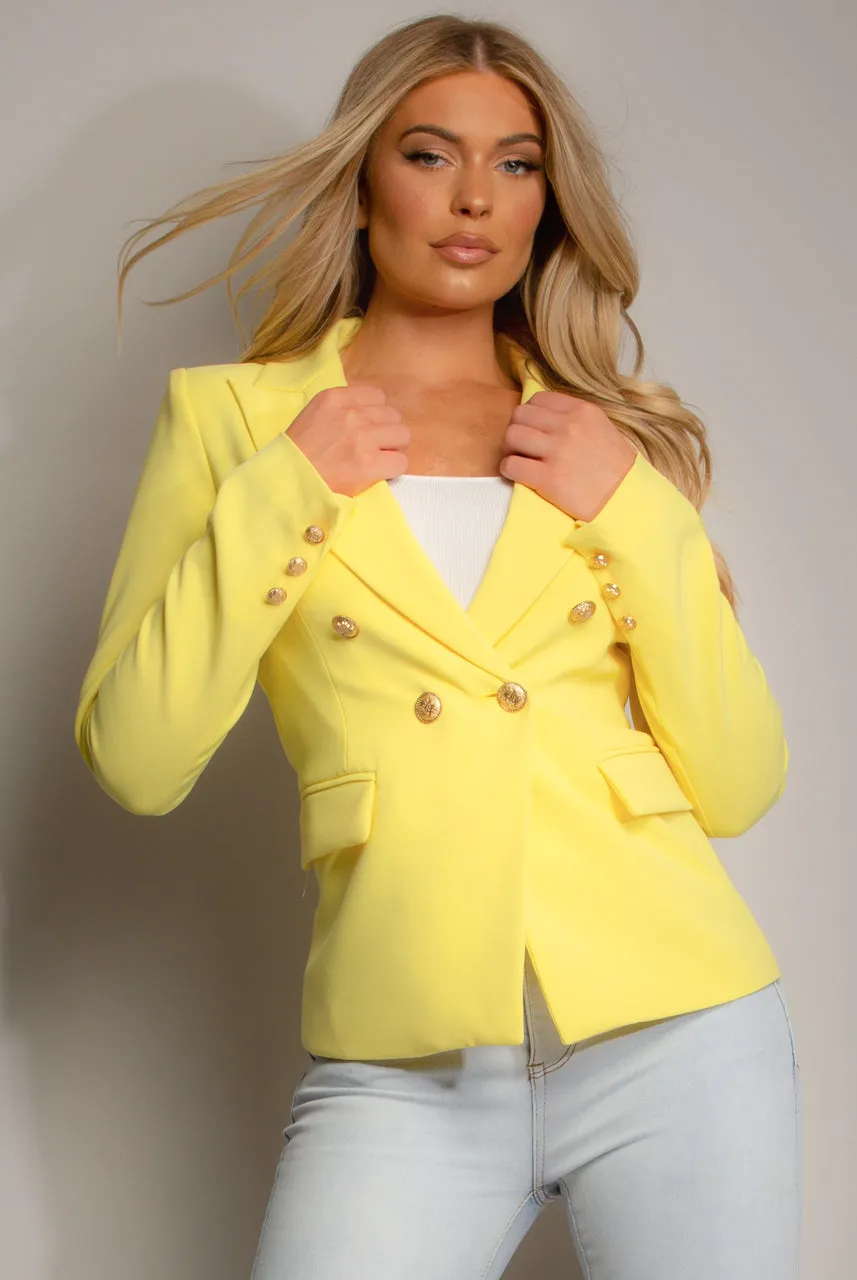 Attentif Golden Button Double Breast Blazer - Eden sold by Storm Desire product image thumbnail 5