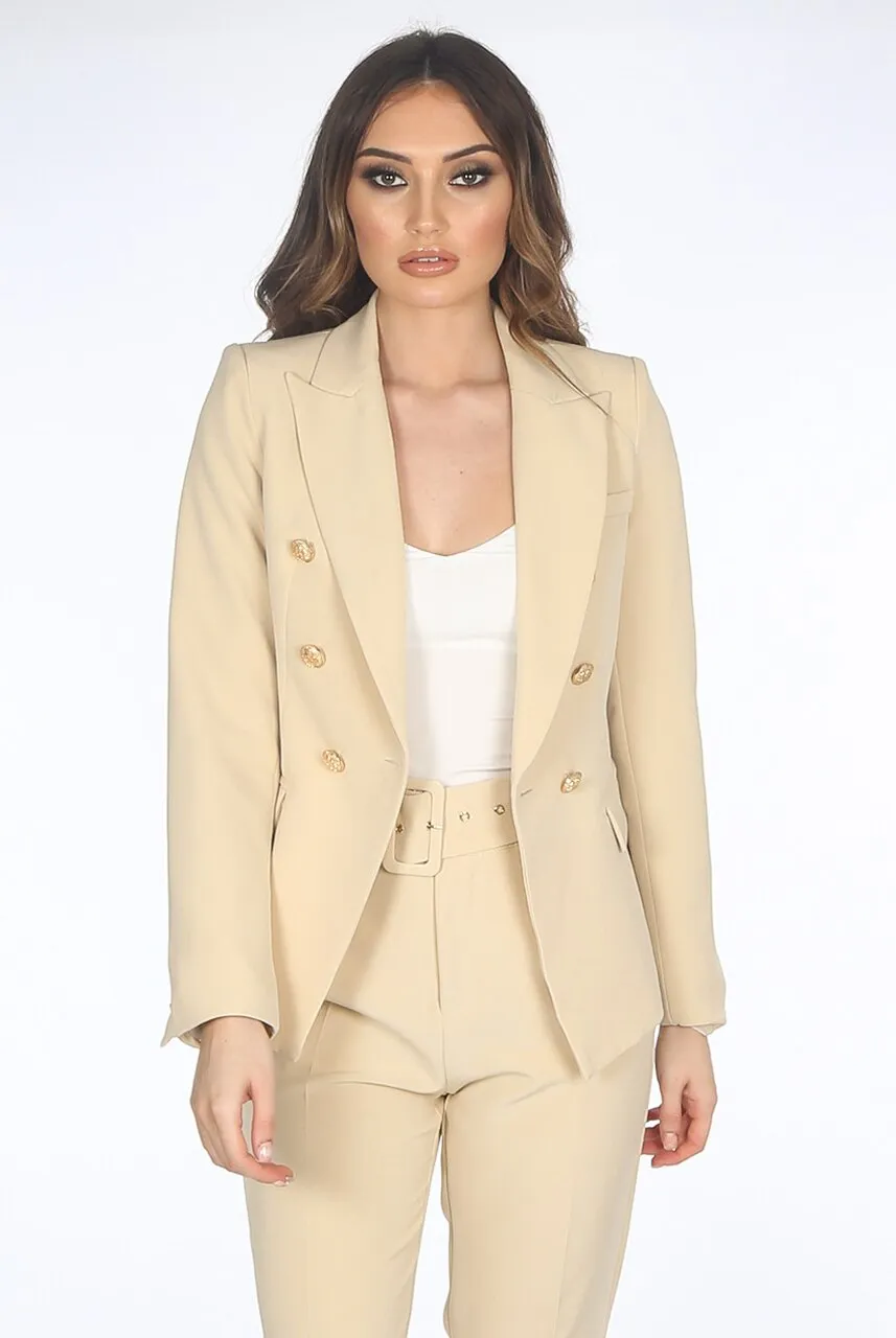 Attentif Golden Button Double Breast Blazer - Eden sold by Storm Desire product image thumbnail 3