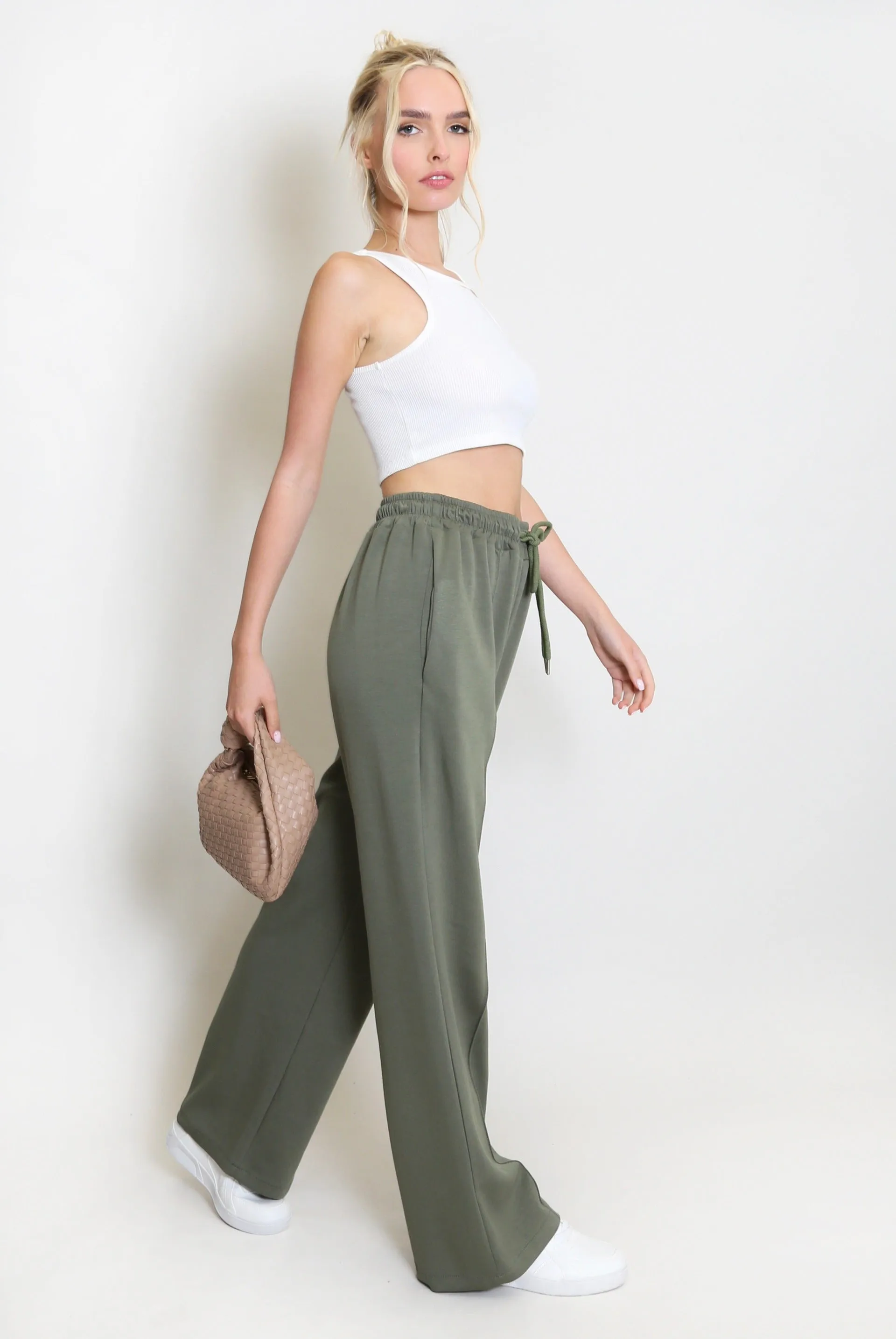 Elasticated Wide Leg Joggers - Faith sold by Storm Desire