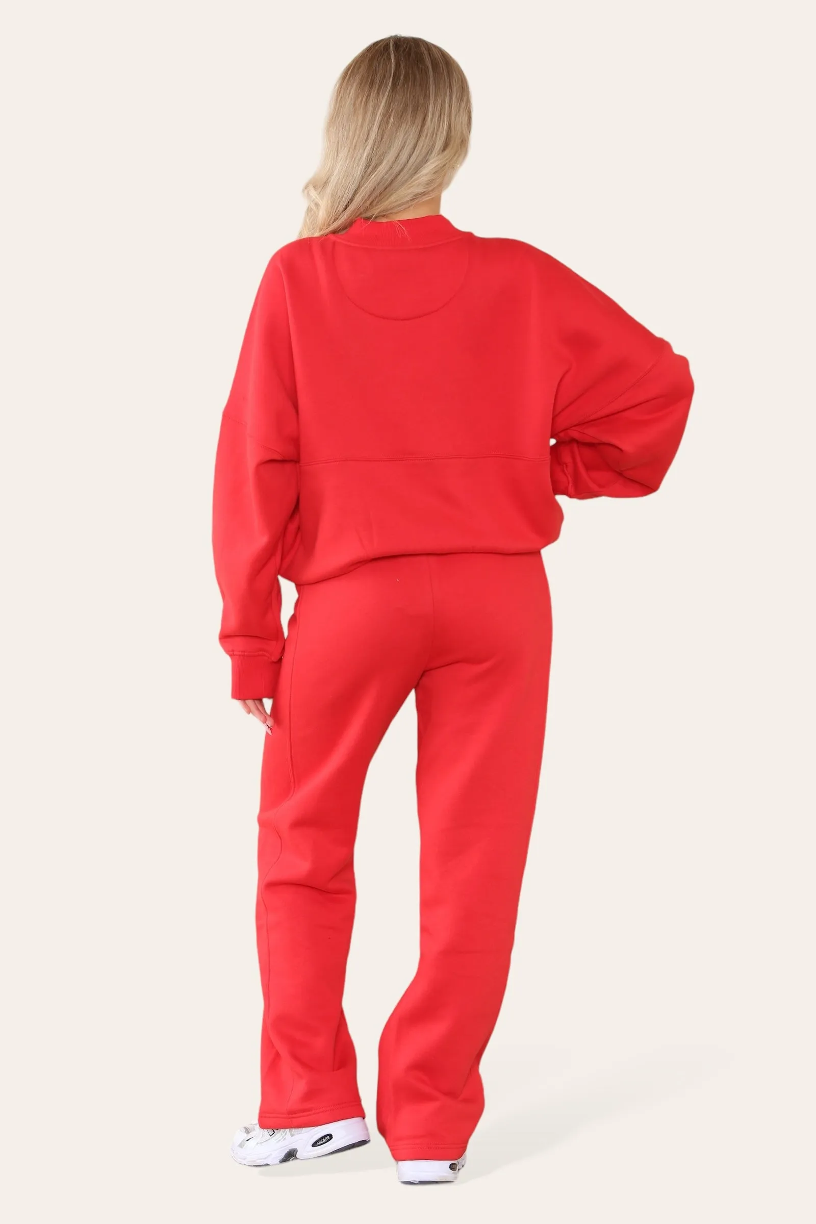 Bomber Style Oversize Fleece Zipper & Jogger Set - Sara sold by Storm Desire product image thumbnail 5