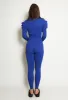 Royal Blue Ribbed Knitted Ruffle Jumper & Legging Set - Lacey sold by Storm Desire