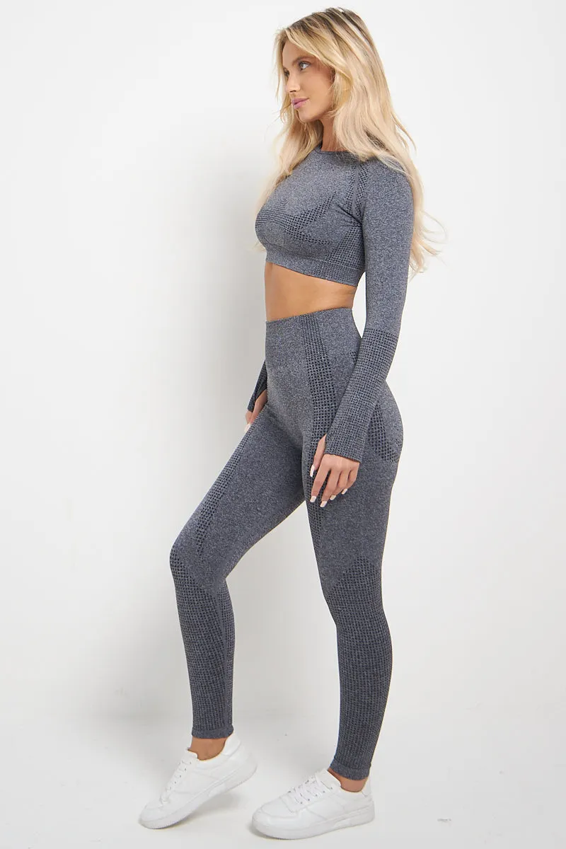 Ribbed Textured Active Top & Pants Set - Astrid sold by Storm Desire product image thumbnail 3