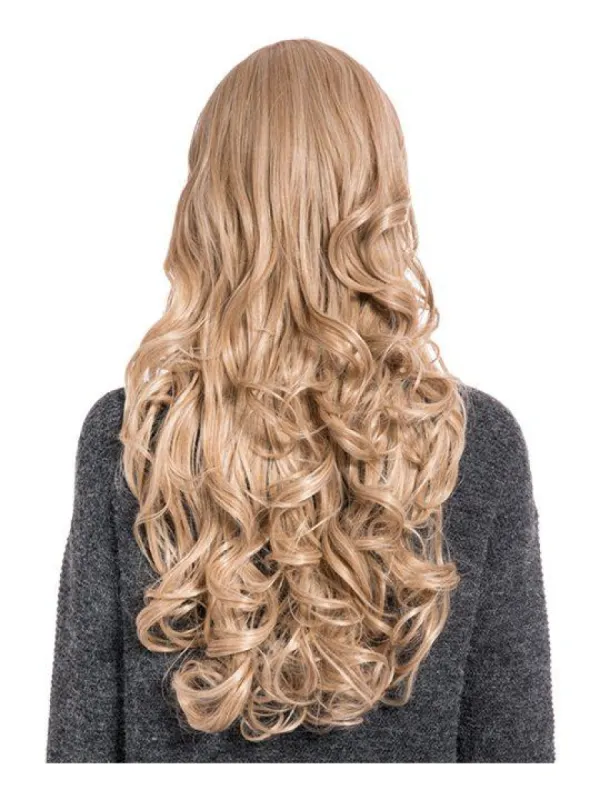 Olivia Curly Full Head Wig in Honey Blonde sold by Storm Desire