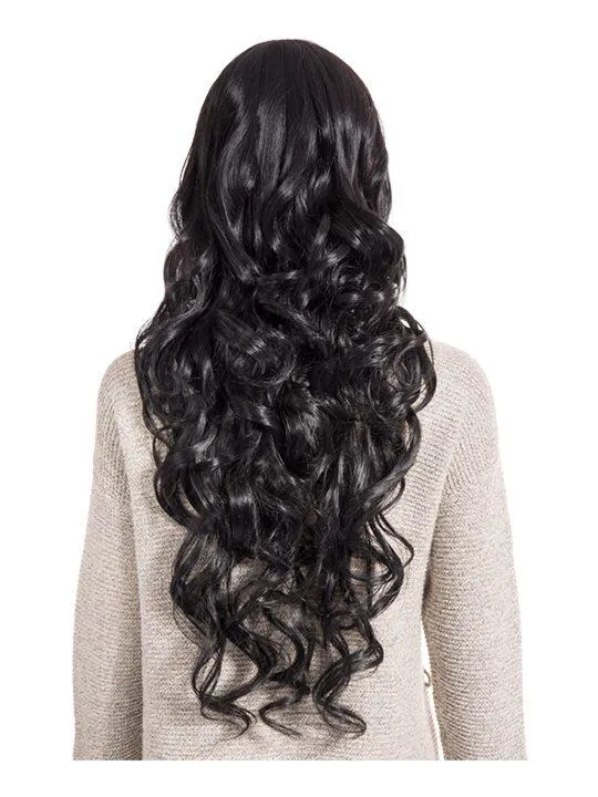 Olivia Curly Full Head Wig in Natural Black sold by Storm Desire