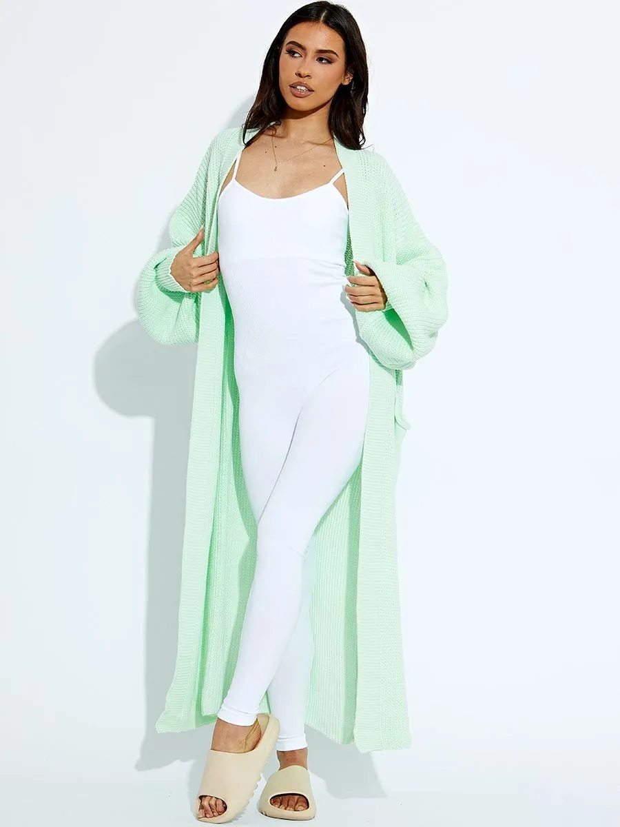 Mint Oversize Longline Knitted Cardigan - Kori sold by Storm Desire product image thumbnail 5
