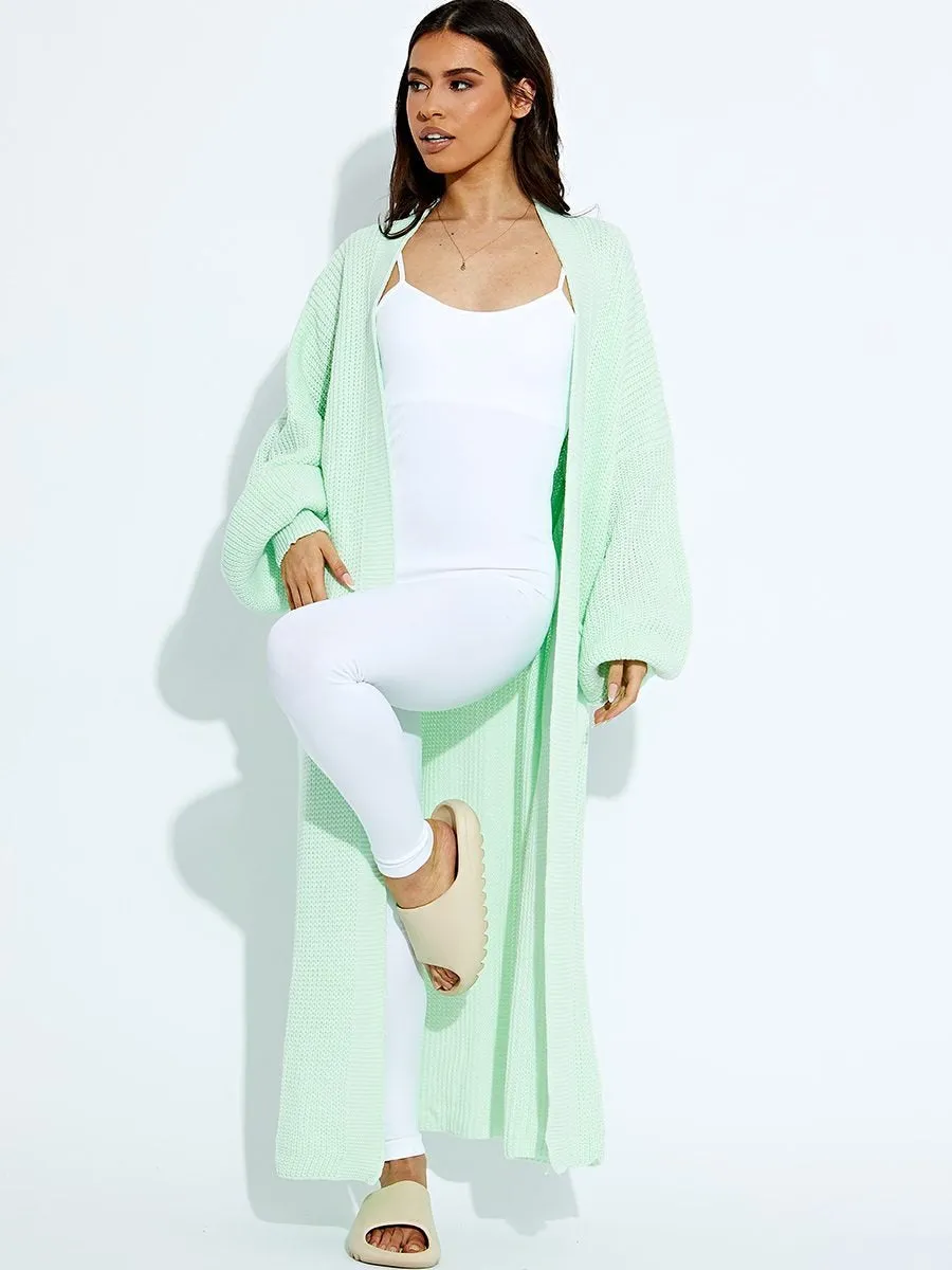 Mint Oversize Longline Knitted Cardigan - Kori sold by Storm Desire product image thumbnail 3