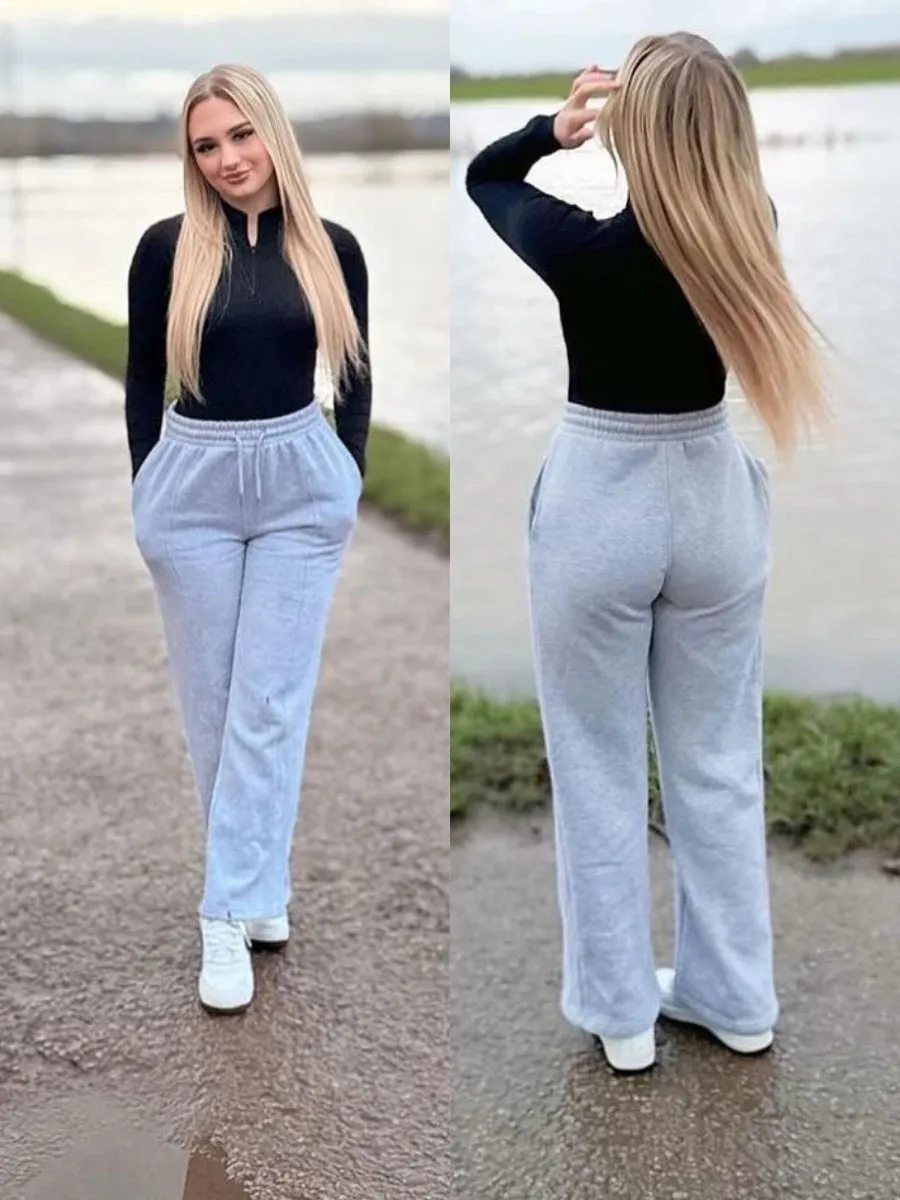 Wide Leg Fleece Trousers - Robin sold by Storm Desire product image thumbnail 5