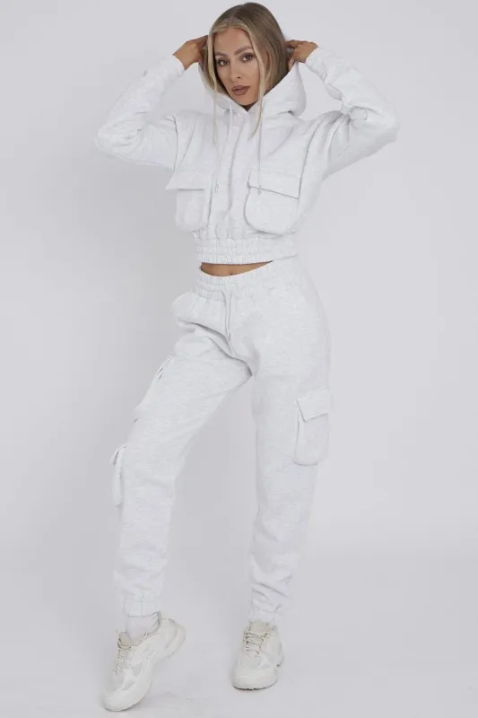 Cargo Pockets Fleece Tracksuit - Emma sold by Storm Desire