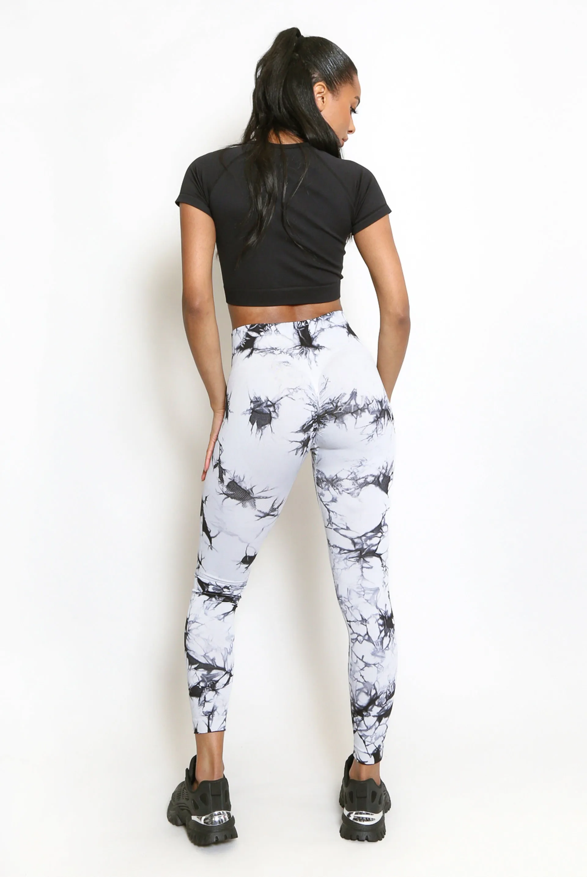 Tie Dye Print Bum Sculpt Leggings - Cecilia sold by Storm Desire product image thumbnail 5